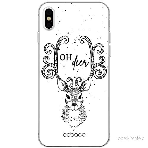 ERT GROUP mobiltelefonfodral för Apple Iphone XS Max originalt och officiellt licensierat Babaco mönster Winter 002 Vit optimalt anpassad till formen på mobiltelefonen, fodral tillverkad av TPU plast 5903932046038