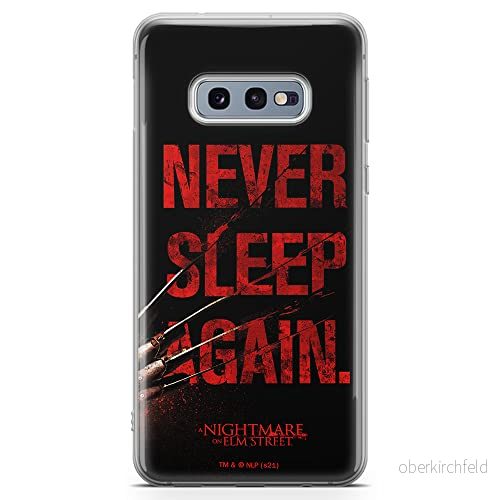 ERT GROUP mobiltelefonfodral för Samsung S10e originalt och officiellt licensierat Horror mönster Nightmare of Elm Street 003 anpassad till formen på mobiltelefonen, fodral tillverkad av TPU plast 5905511075316