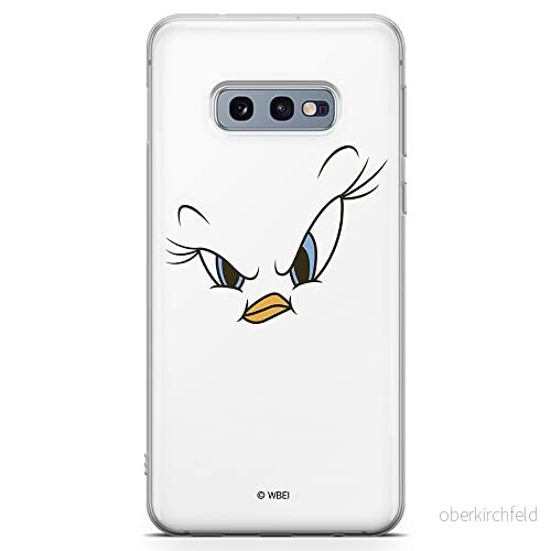 ERT GROUP mobiltelefonfodral för Samsung S10e originalt och officiellt licensierat Looney Tunes mönster Tweety 001 optimalt anpassad till formen på mobiltelefonen, fodral tillverkad av TPU plast 5903040956014