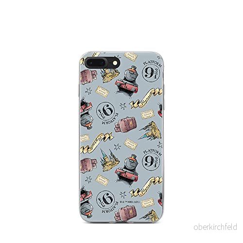 ERT GROUP mobiltelefonfodral för Apple Iphone 7 PLUS/ 8 PLUS originalt och officiellt licensierat Harry Potter mönster 041 Vit anpassad till formen på mobiltelefonen, fodral tillverkad av TPU plast 5903537562339