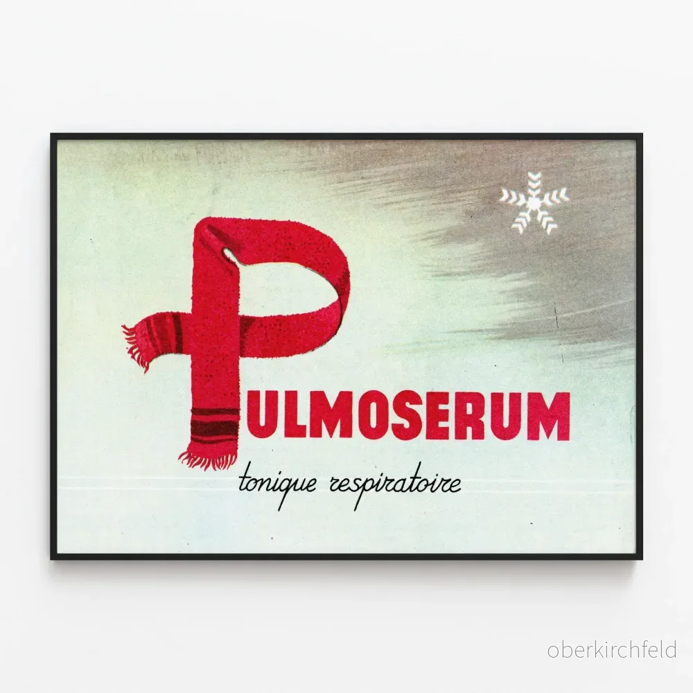 Vintageposter Pulmoserum Tonic Respirator