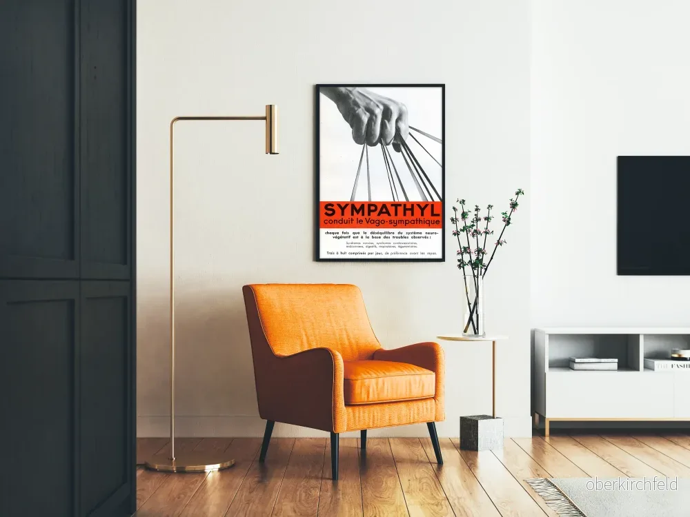 Vintageposter Syphathyl - Retro medicinsk väggdekoration - Bild 2