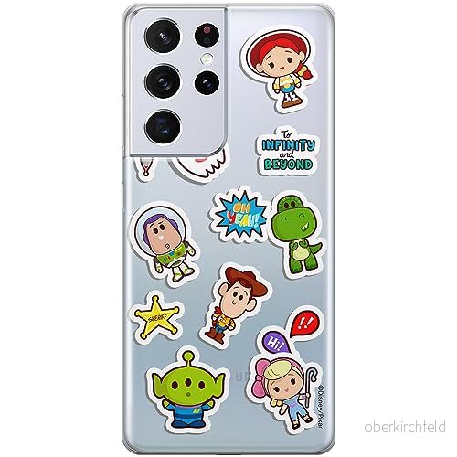 ERT GROUP mobiltelefonfodral för Samsung S21 ULTRA originalt och officiellt licensierat Disney mönster Toy Story 015 optimalt anpassad till formen på mobiltelefonen, gedeeltelijk transparant 5905795048570