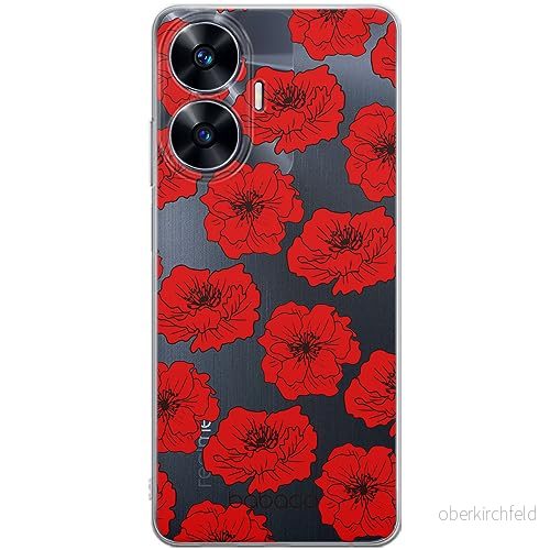 ERT GROUP mobiltelefonfodral för Realme C55 originalt och officiellt licensierat Babaco mönster Flowers 018 optimalt anpassad till formen på mobiltelefonen, gedeeltelijk transparant 5905511863623