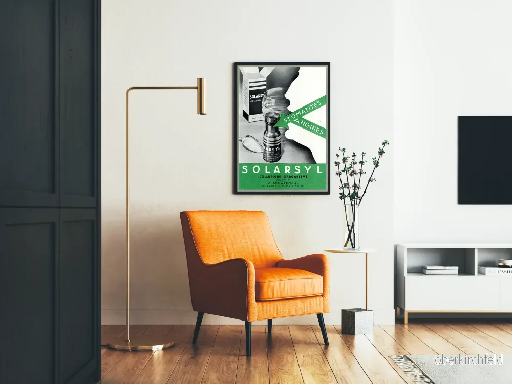 Vintageposter Solarsyl – Kollutiv och halsgurgelreklam - Bild 2