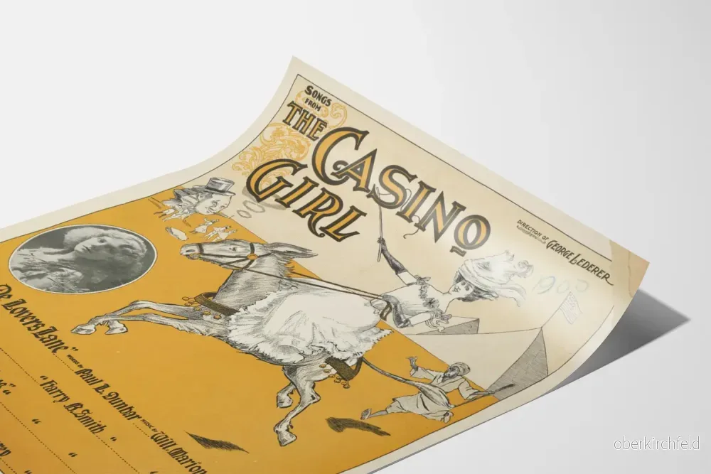 Vintageposter The Casino Girl klassisk väggdekor - Bild 3
