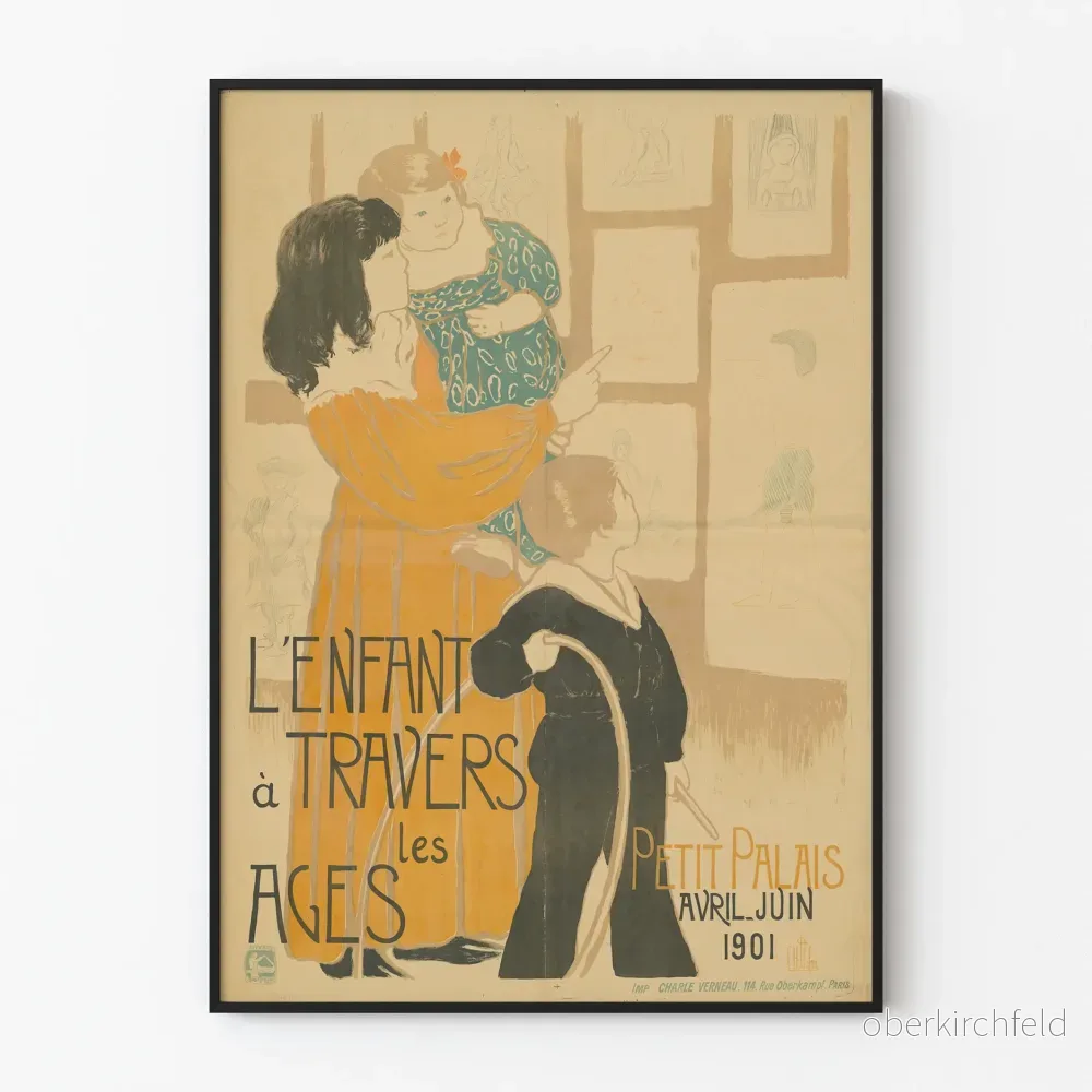 Lilla barnet genom tiderna – Utställningsposter för konstnärlig exposition Lilla barnet genom tiderna – Utställningsposter för konstnärlig exposition