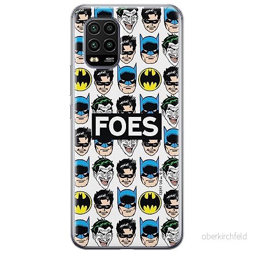 ERT GROUP mobiltelefonfodral för Xiaomi MI 10 LITE originalt och officiellt licensierat DC mönster Batman 078 optimalt anpassad till formen på mobiltelefonen, gedeeltelijk transparant 5905131500465