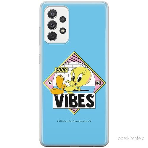 ERT GROUP mobiltelefonfodral för Samsung A33 5G originalt och officiellt licensierat Looney Tunes mönster Tweety 013 optimalt anpassad till formen på mobiltelefonen, fodral tillverkad av TPU plast 5905795094683