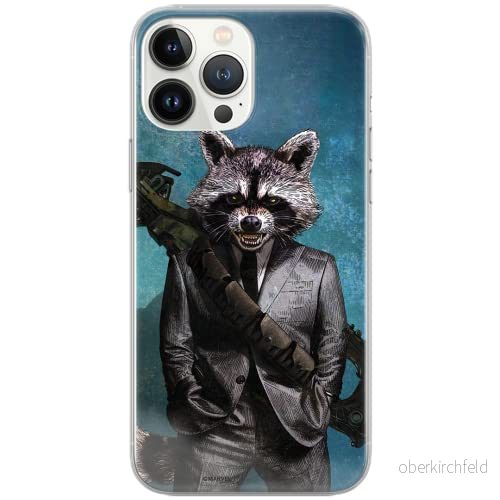 ERT GROUP mobiltelefonfodral för Huawei P30 Lite originalt och officiellt licensierat Marvel mönster Rocket 002 Vit optimalt anpassad till formen på mobiltelefonen, fodral tillverkad av TPU plast 5902980429701