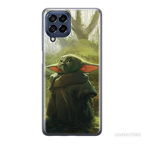 ERT GROUP mobiltelefonfodral för Samsung M33 5G originalt och officiellt licensierat Star Wars mönster Baby Yoda 017 optimalt anpassad till formen på mobiltelefonen, fodral tillverkad av TPU plast 5905511355937