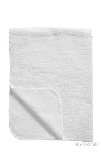 Meyco Baby Uni babyfilt large (100% bomull, särskilt mjuk & snabbtorkande, sommar vinter, Made in Germany, babytillbehör, 100 x 150 cm), Vit 4054703241006