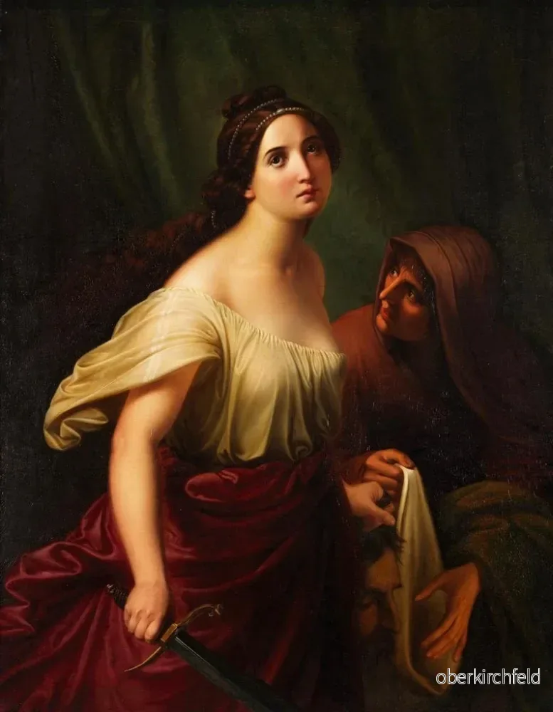 Målning Judith med Holofernes huvud - Adolf Gottlob Zimmermann | Konsttryck - Bild 2