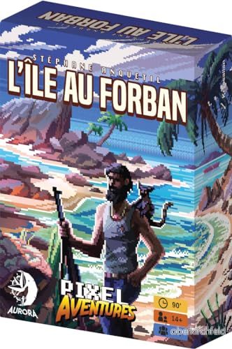 Asmodee Aurora Pixel Adventures: ön i Forban brädspel Kortspel Spel för barn, vuxna och familj Från 10 år gammal 1 till 4 spelare 90 min Svensk version 3770010469155
