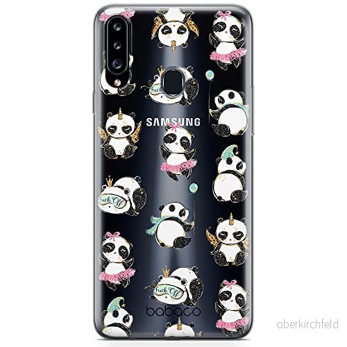 ERT GROUP mobiltelefonfodral för Samsung A20S originalt och officiellt licensierat Babaco mönster Panda 008 optimalt anpassad till formen på mobiltelefonen, gedeeltelijk transparant 5904805414312