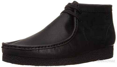 Clarks Herr Shacre Boot Chukka stövlar, Svart läder 40 EU 5059304570370