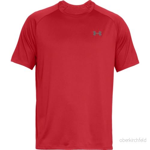 Under Armour UA TECH 2.0 SS TEE Tshirt bas, Storlek: XXL, Red/graphite 192006319467