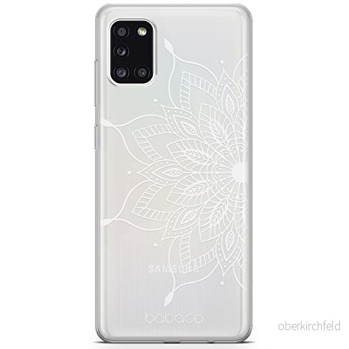 ERT GROUP mobiltelefonfodral för Samsung A31 originalt och officiellt licensierat Babaco mönster Mandalas 004 Vit optimalt anpassad till formen på mobiltelefonen, gedeeltelijk transparant 5904805831232