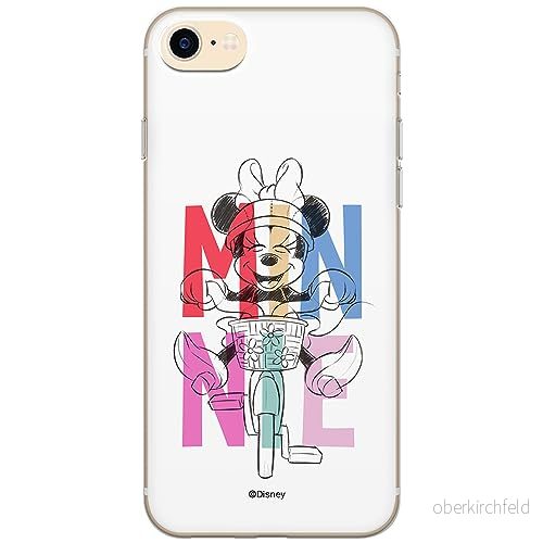 ERT GROUP mobiltelefonfodral för Iphone 7/8/ SE 2/ 3 originalt och officiellt licensierat Disney mönster Minnie 068 optimalt anpassad till formen på mobiltelefonen, fodral tillverkad av TPU plast 5905511990459