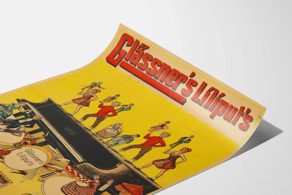 Vintageposter Glässners Liliputs för väggdekoration - Bild 3