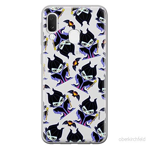 ERT GROUP mobiltelefonfodral för Samsung A20e originalt och officiellt licensierat Disney mönster Maleficent 004 optimalt anpassad till formen på mobiltelefonen, gedeeltelijk transparant 5905131484222
