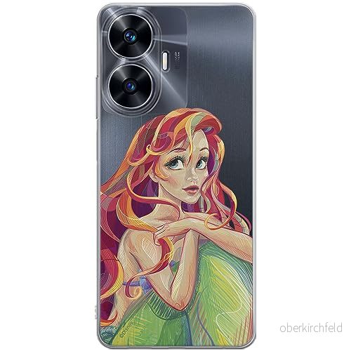 ERT GROUP mobiltelefonfodral för Realme C55 originalt och officiellt licensierat Disney mönster Ariel 004 optimalt anpassad till formen på mobiltelefonen, gedeeltelijk transparant 5905511872755