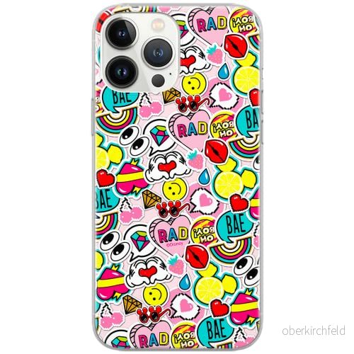 ERT GROUP mobiltelefonfodral för Iphone 13 PRO MAX originalt och officiellt licensierat Disney mönster Mickey and Minnie 014 Vit optimalt anpassad, fodral tillverkad av TPU plast 5903932863659