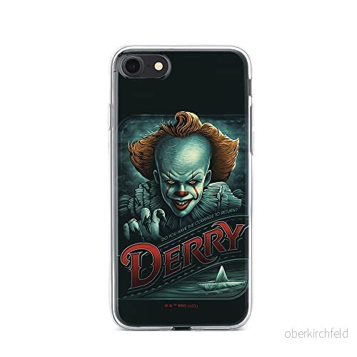 ERT GROUP mobiltelefonfodral för Iphone 7/8/ SE 2/ 3 originalt och officiellt licensierat Horror mönster It 021 optimalt anpassad till formen på mobiltelefonen, fodral tillverkad av TPU plast 5905511001087
