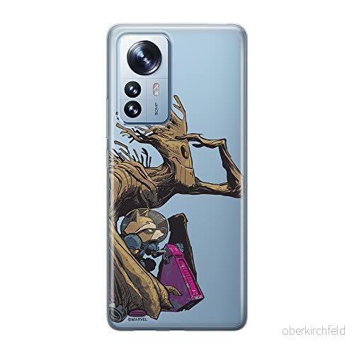 ERT GROUP mobiltelefonfodral för Xiaomi 12 / 12X originalt och officiellt licensierat Marvel mönster Guardians of the Galaxy 003 anpassad till formen på mobiltelefonen, gedeeltelijk transparant 5905511476168