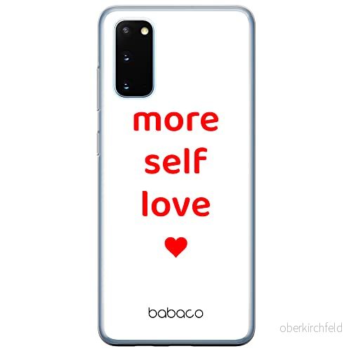 ERT GROUP mobiltelefonfodral för Samsung S20 / S11E originalt och officiellt licensierat Babaco mönster More self love 001 Vit anpassad till formen på mobiltelefonen, fodral tillverkad av TPU plast 5903932914023