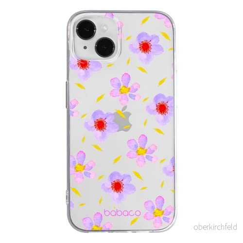 ERT GROUP mobiltelefonfodral för Apple Iphone 14 PLUS originalt och officiellt licensierat Babaco mönster Flowers 022 optimalt anpassad till formen på mobiltelefonen, gedeeltelijk transparant 5905131898425