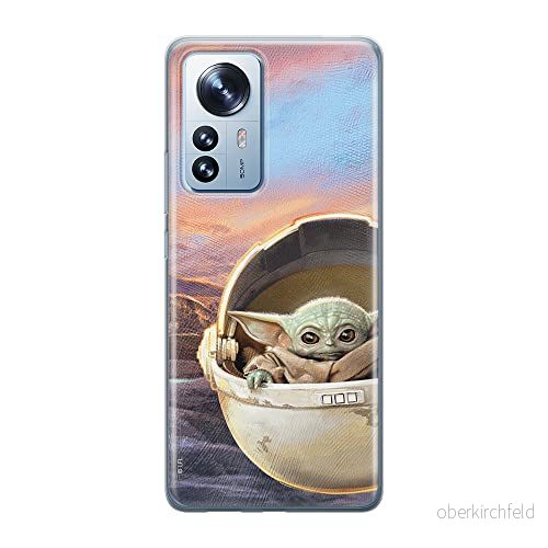 ERT GROUP mobiltelefonfodral för Xiaomi 12 / 12X originalt och officiellt licensierat Star Wars mönster Baby Yoda 005 optimalt anpassad till formen på mobiltelefonen, fodral tillverkad av TPU plast 5905511486945
