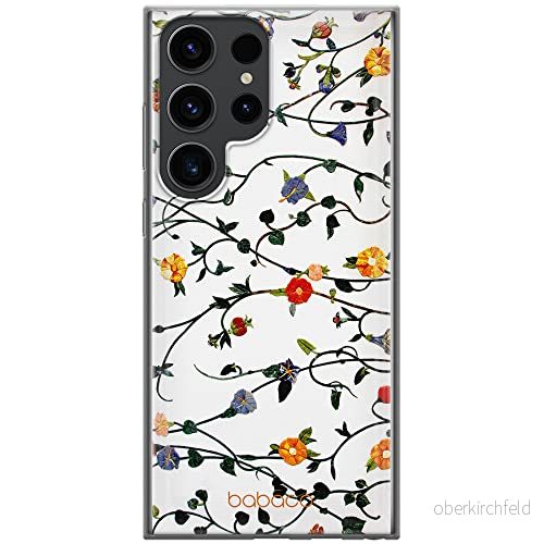 ERT GROUP mobiltelefonfodral för Samsung S23 ULTRA originalt och officiellt licensierat Babaco mönster Flowers 008 optimalt anpassad till formen på mobiltelefonen, fodral tillverkad av TPU plast 5905511464066