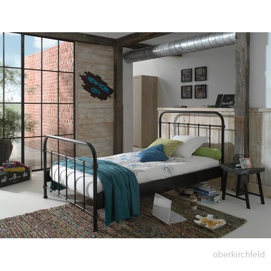 Vipack Säng New York 120×200 Cm Svart 5420070218030 Vipack Säng New York 120×200 Cm Svart 5420070218030