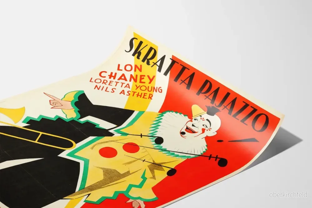 Vintageaffisch med färgglad clown för väggdekoration - Bild 3