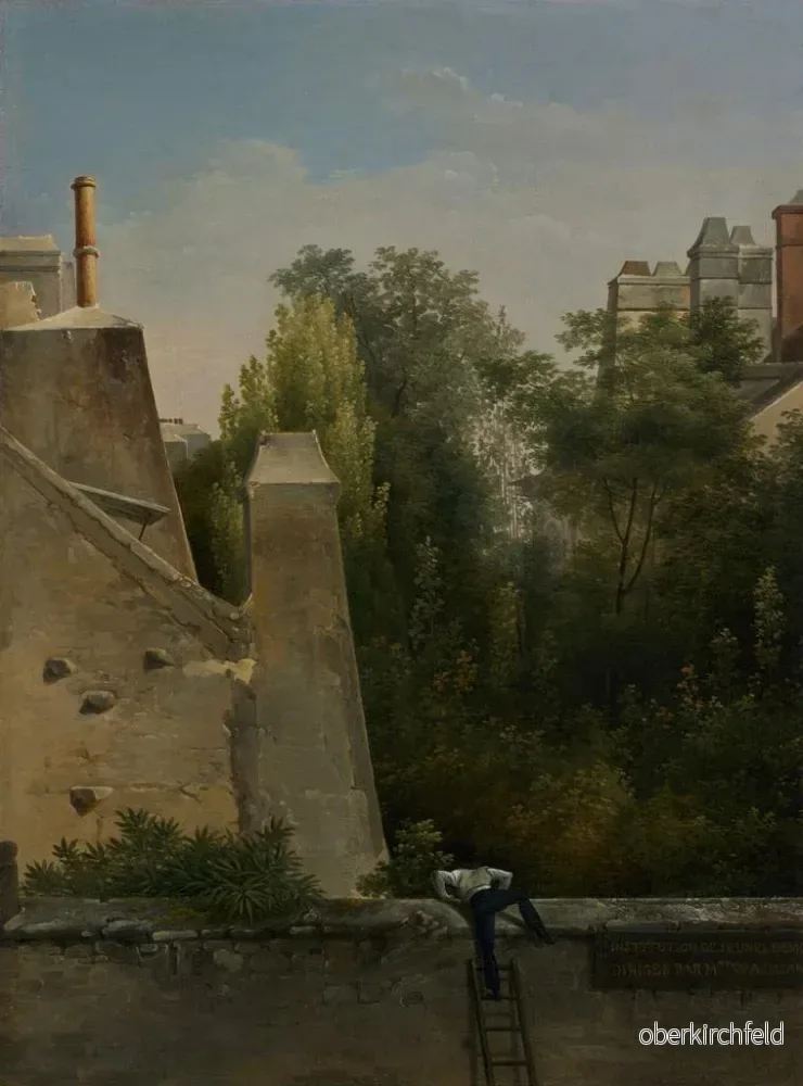 Målning Le curieux - Antoine Pierre Mongin | Konsttryck - Bild 2