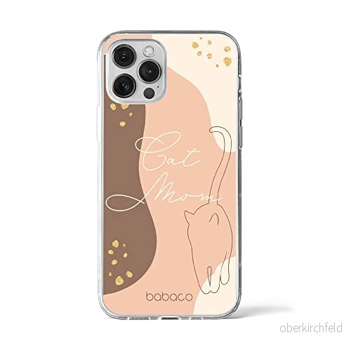 ERT GROUP mobiltelefonfodral för Iphone 12 PRO MAX originalt och officiellt licensierat Babaco mönster Cats 006 optimalt anpassad till formen på mobiltelefonen, fodral tillverkad av TPU plast 5905131057877