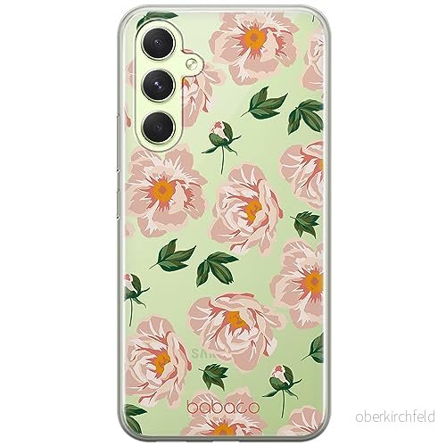 ERT GROUP mobiltelefonfodral för Samsung A54 5G originalt och officiellt licensierat Babaco mönster Flowers 014 optimalt anpassad till formen på mobiltelefonen, gedeeltelijk transparant 5905511798710