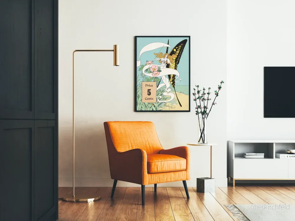 Art Nouveau poster av The Waterbury Papillon och Déesse - Bild 2