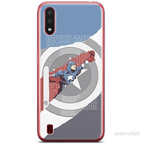 ERT GROUP mobiltelefonfodral för Samsung A01 originalt och officiellt licensierat Marvel mönster Captain America 013 optimalt anpassad till formen på mobiltelefonen, fodral tillverkad av TPU plast 5904805430978