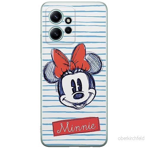 ERT GROUP mobiltelefonfodral för Xiaomi REDMI NOTE 12 4G originalt och officiellt licensierat Disney mönster Minnie 011 optimalt anpassad till formen på mobiltelefonen, fodral tillverkad av TPU plast 5905511937287
