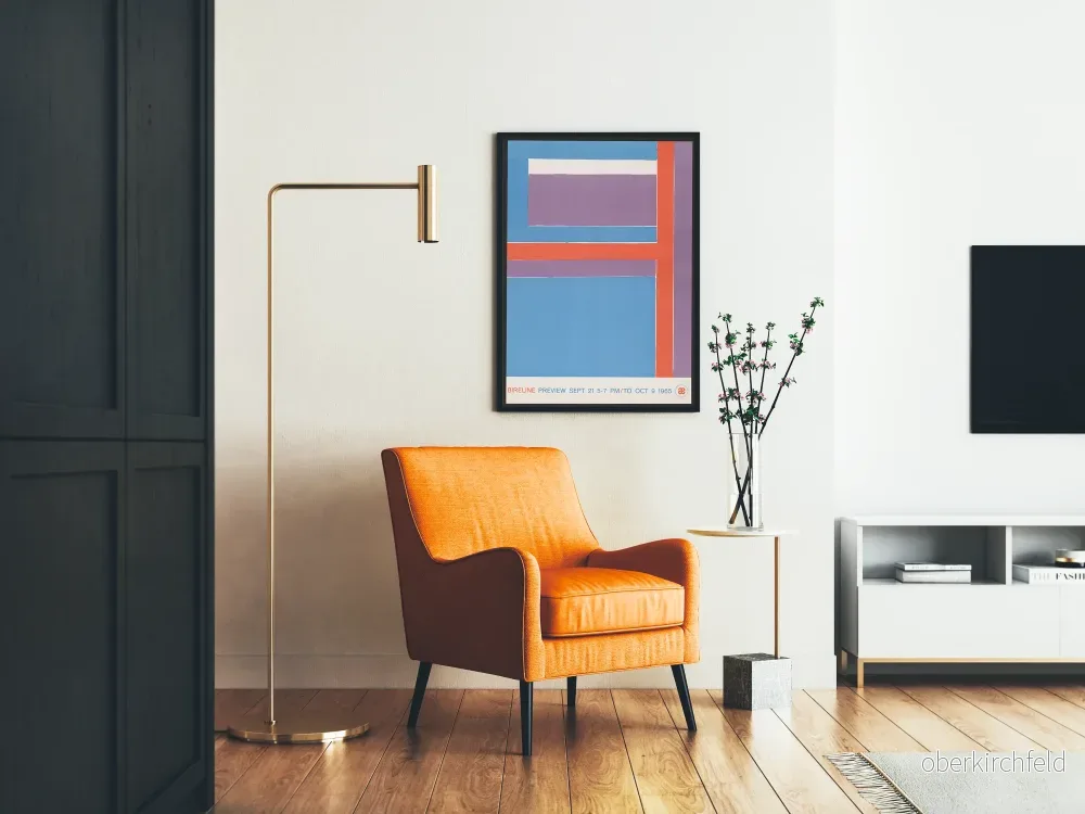 Poster för abstrakt konst Bireline - Färgglad geometrisk komposition - Bild 2
