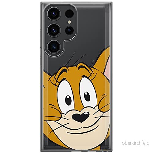 ERT GROUP mobiltelefonfodral för Samsung S23 ULTRA originalt och officiellt licensierat Tom & Jerry mönster 001 optimalt anpassad till formen på mobiltelefonen, gedeeltelijk transparant 5905511465711