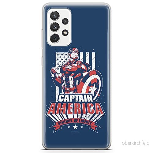 ERT GROUP mobiltelefonfodral för Samsung A72 5G originalt och officiellt licensierat Marvel mönster Captain America 018 optimalt anpassad till formen på mobiltelefonen, fodral tillverkad av TPU plast 5903040075272