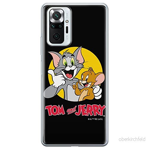 ERT GROUP mobiltelefonfodral för Xiaomi REDMI NOTE 10 PRO originalt och officiellt licensierat Tom and Jerry mönster 013 anpassad till formen på mobiltelefonen, fodral tillverkad av TPU plast 5904805274794