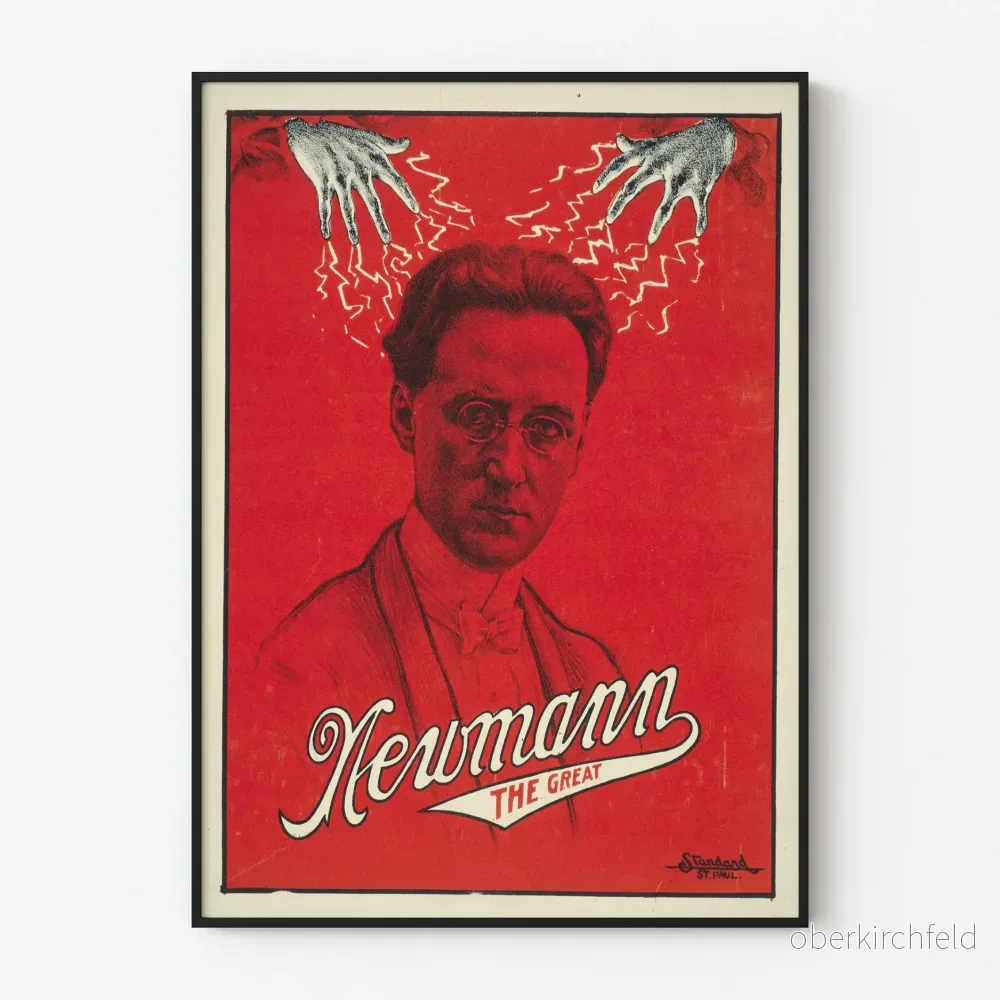 Vintageposter Newman The Great – Retro Väggdekoration