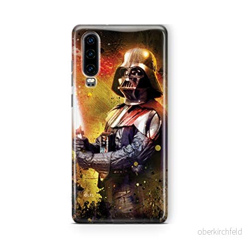 ERT GROUP mobiltelefonfodral för Huawei P30 originalt och officiellt licensierat Star Wars mönster Darth Vader 012 Vit optimalt anpassad till formen på mobiltelefonen, fodral tillverkad av TPU plast 5902980165661