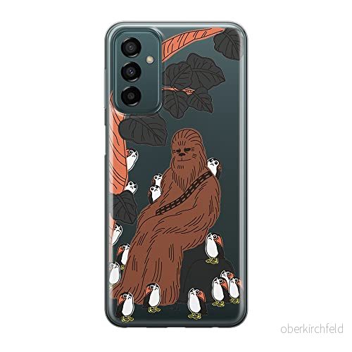 ERT GROUP mobiltelefonfodral för Samsung M13 4G/M23 5G/F23 originalt och officiellt licensierat Star Wars mönster Chewbacca 006 anpassad till formen på mobiltelefonen, gedeeltelijk transparant 5905511364847