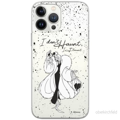 ERT GROUP mobiltelefonfodral för Xiaomi MI NOTE 10 / PRO originalt och officiellt licensierat Disney mönster Cruella and Puppy 001, gedeeltelijk transparant 5904805582608