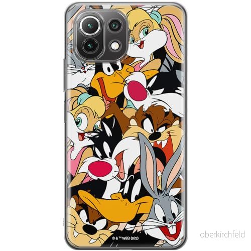ERT GROUP mobiltelefonfodral för Xiaomi 11 LITE 4G / 5G originalt och officiellt licensierat Looney Tunes mönster 022 anpassad till formen på mobiltelefonen, fodral tillverkad av TPU plast 5905511684525